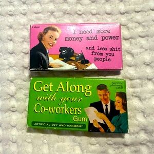 Fun stocking stuffers.  Everyone needs a laugh now and then.  Never opened.